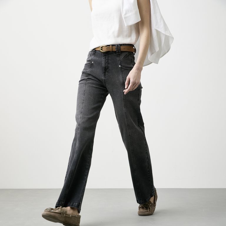 Jeans Tiro Medio Mujer