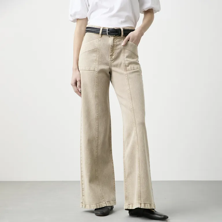 Jeans Tiro Medio Mujer