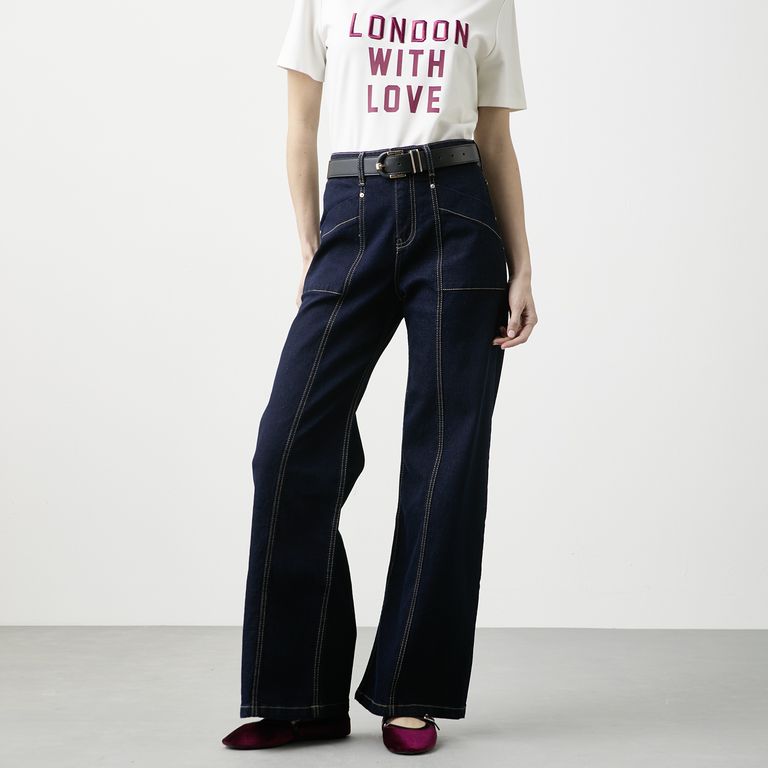 Jeans Tiro Medio Mujer