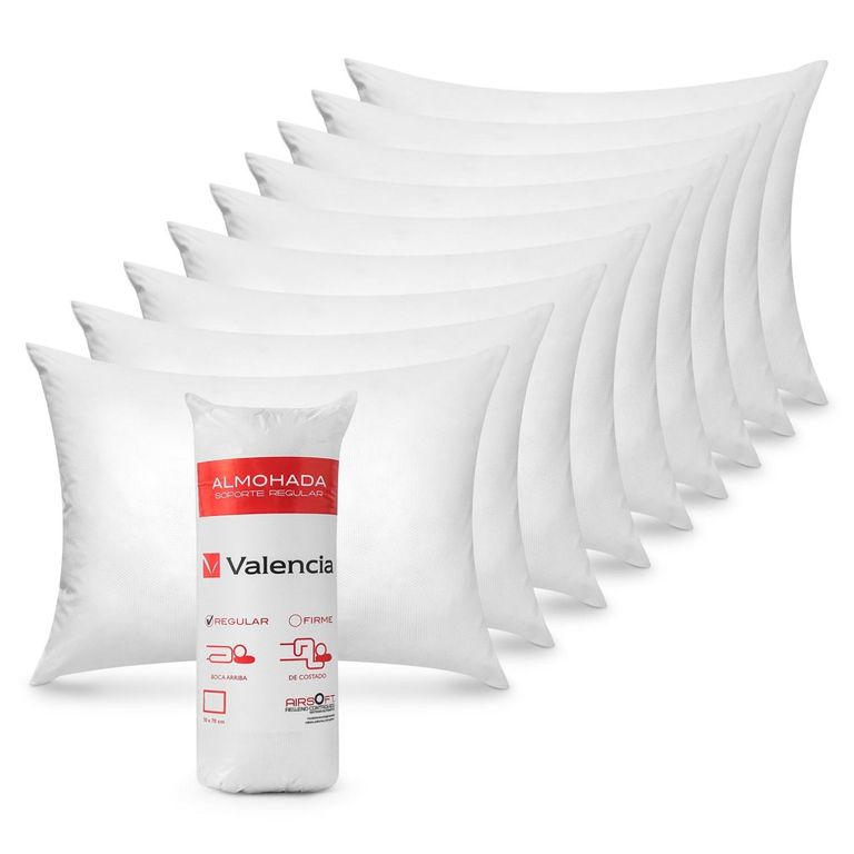 Set 10 Almohadas Rollo 50x70