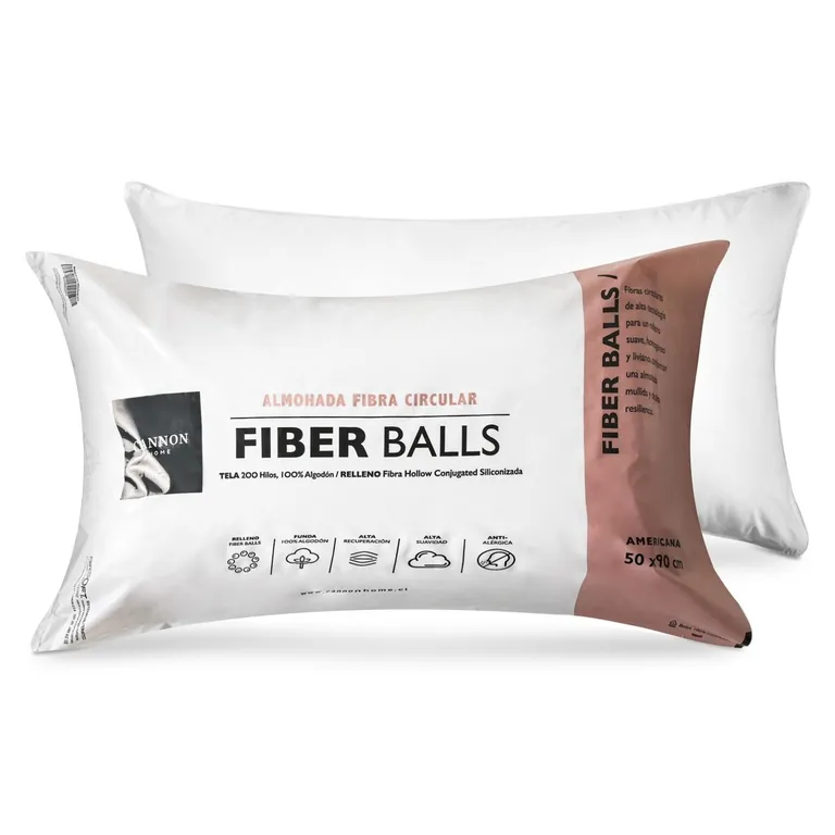 Set 2 Almohadas Fiber 50x90