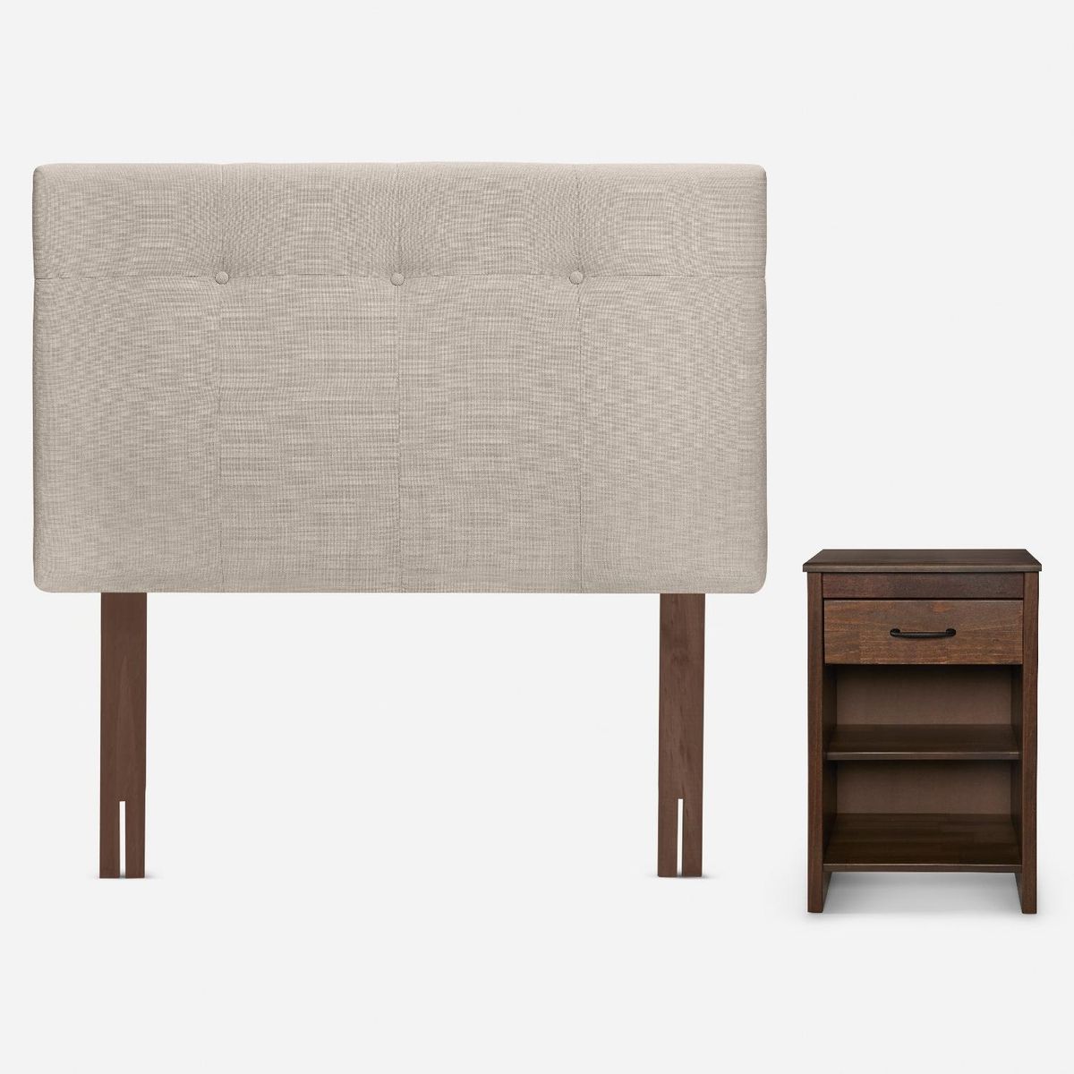 ROSEN - Set Muebles New Bennet Natural 1.5 Plazas Rosen