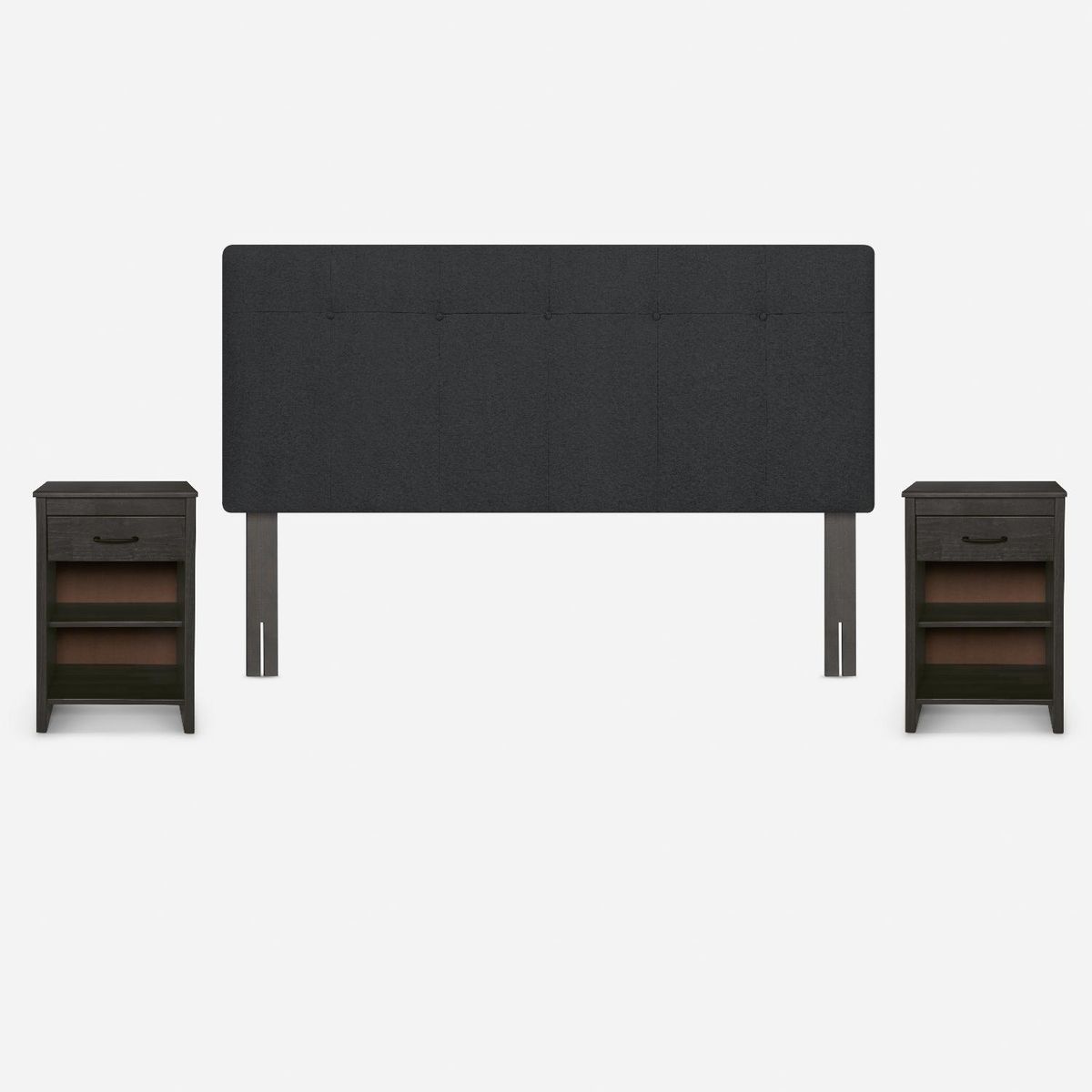 ROSEN - Set Muebles New Bennet Grafito 2 Plazas Rosen