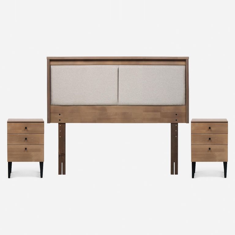 ROSEN Set Muebles Paul 2 Plazas Moka