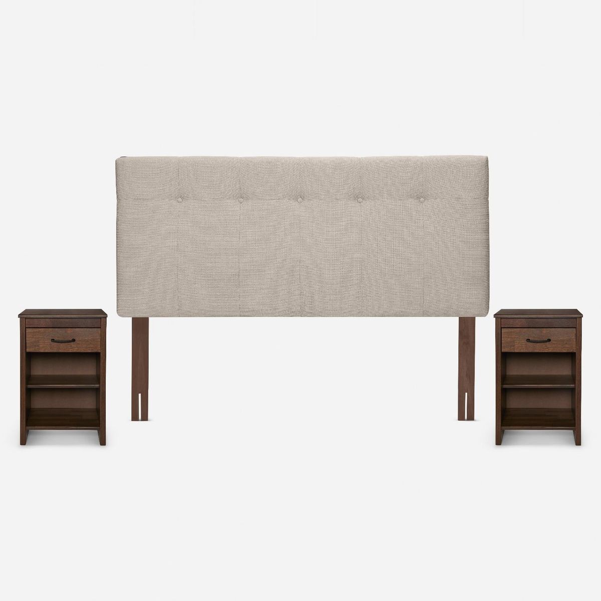 ROSEN - Set Muebles New Bennet Natural 2 Plazas Rosen