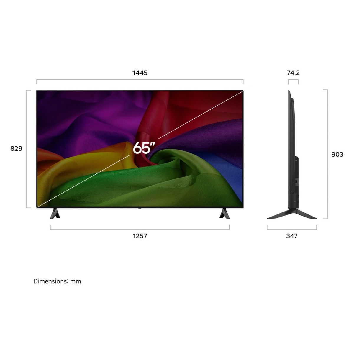 LG - 65" NANO UHD AI NU800 4K 2026 LG