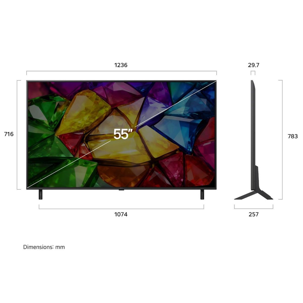 LG - RGB Smart Tv 55" Mini Evo Ai 4K Ultra HD LG