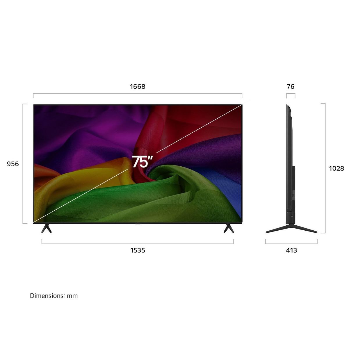 LG - 75" NANO UHD AI NU800 4K 2026 LG