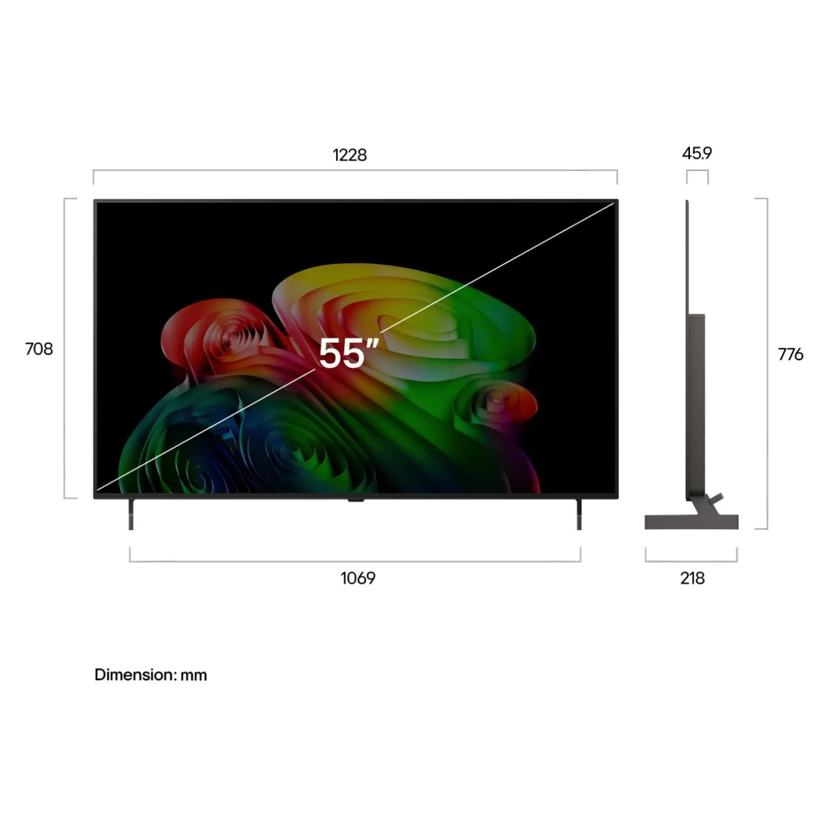 LG - 55" OLED AI B6 4K 2026 + Magic Remote LG