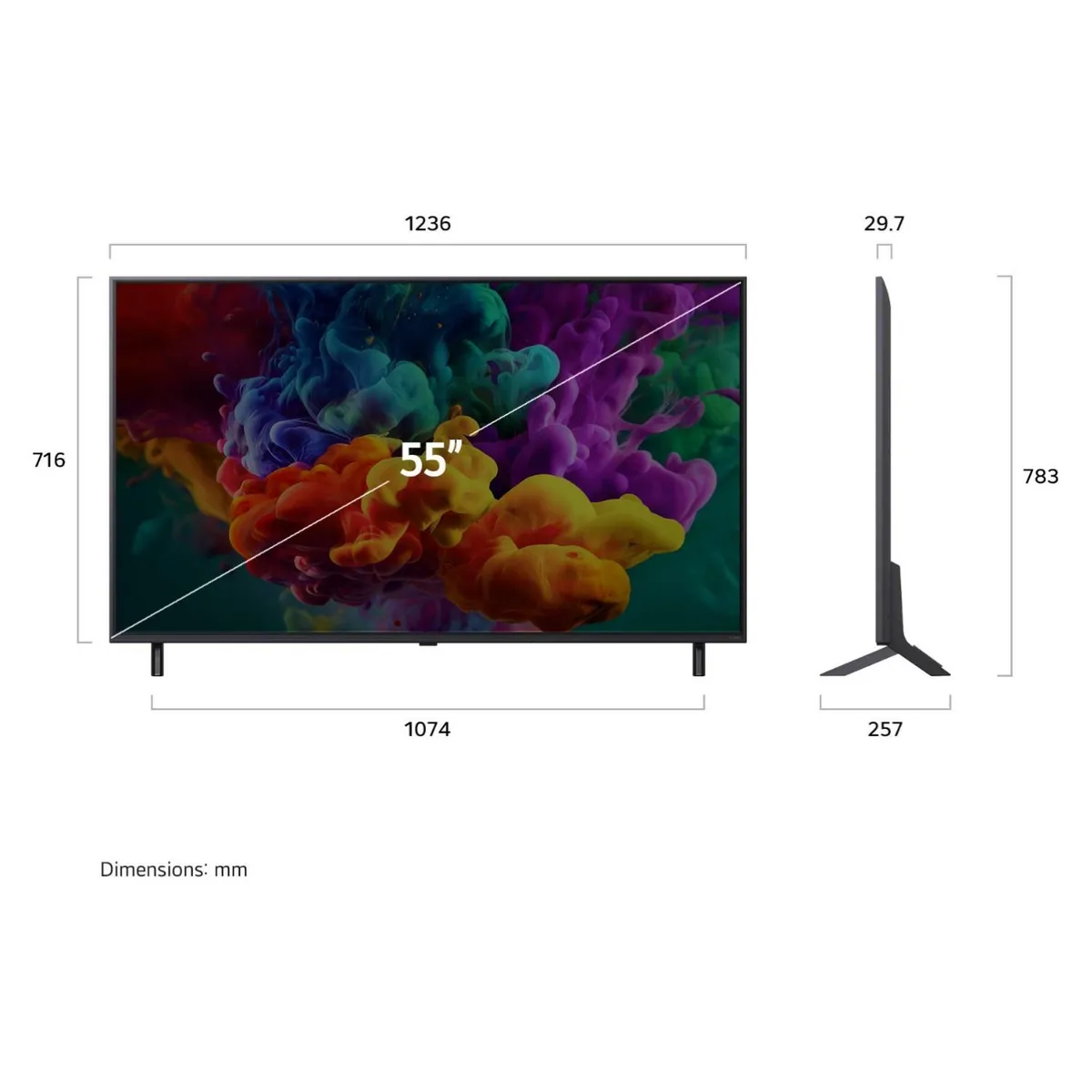 LG - QNED Smart Tv 55" Ai Evo M 4K Ultra HD LG