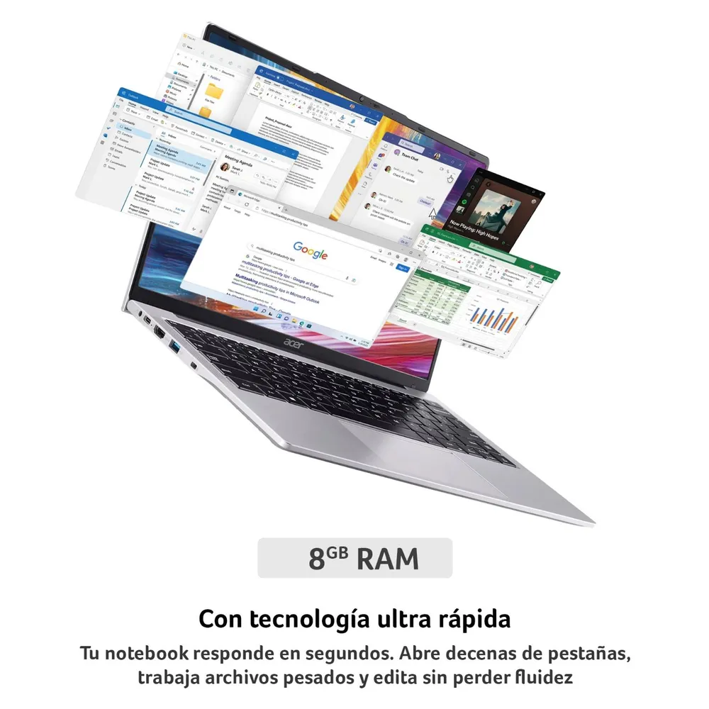 Acer Aspire Lite AL14-31P-3591-2 Intel Core i3 8GB 512GB 14", foto 6