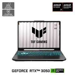 ASUS - Notebook TUF Gaming A15 FA506 AMD Ryzen 7 NVIDIA GeForce RTX 3050 16GB RAM 512GB SSD 15.6” FHD 144Hz
