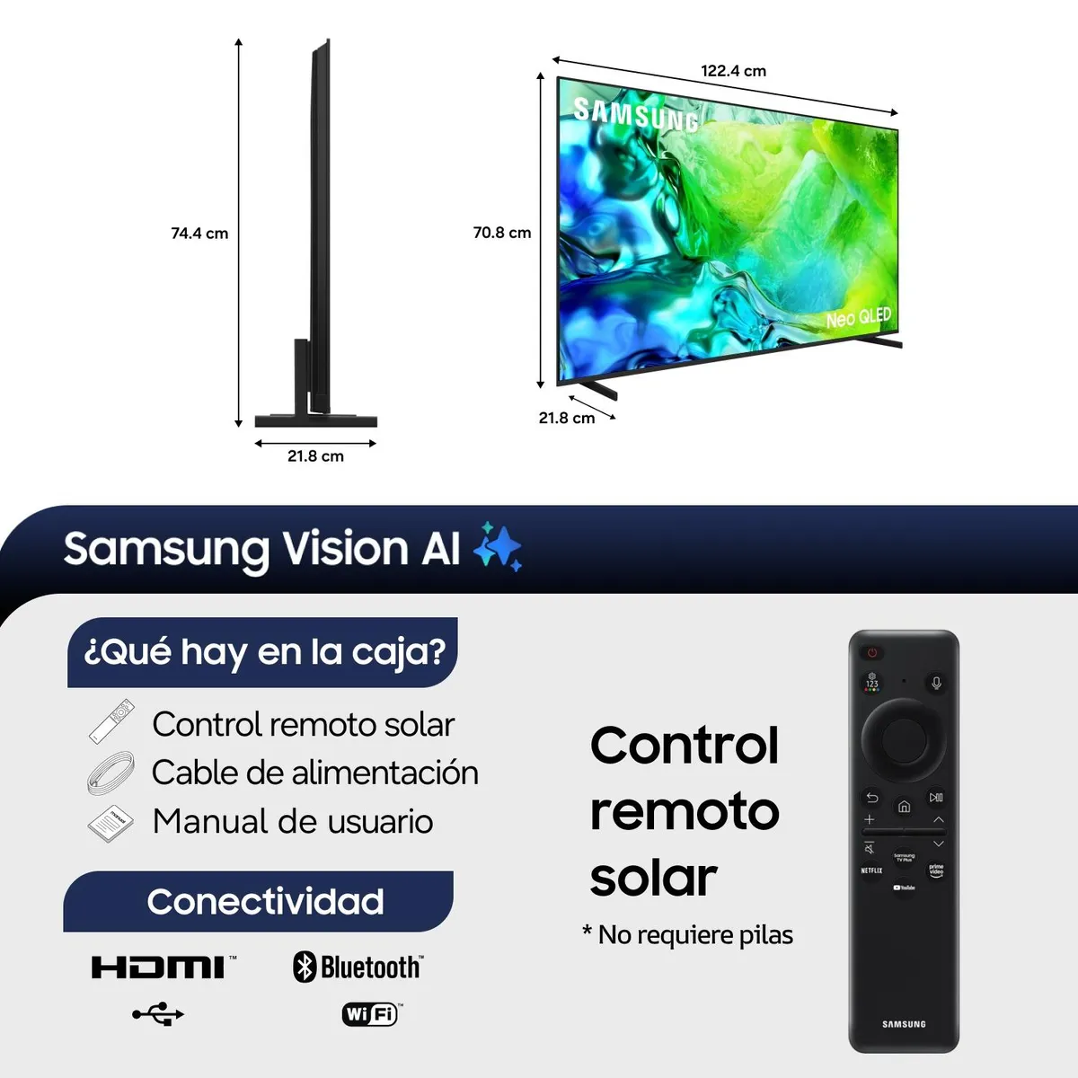 SAMSUNG - Neo QLED Smart Tv 55" QN80H 4K Vision AI (2026) Samsung