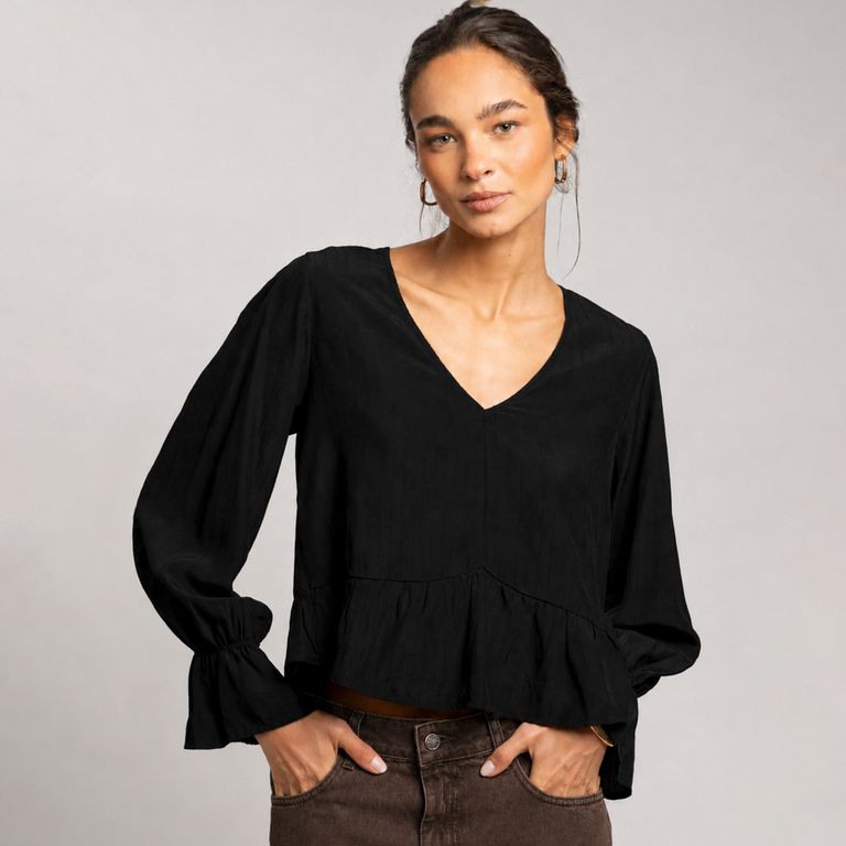 Blusa Manga Larga Mujer