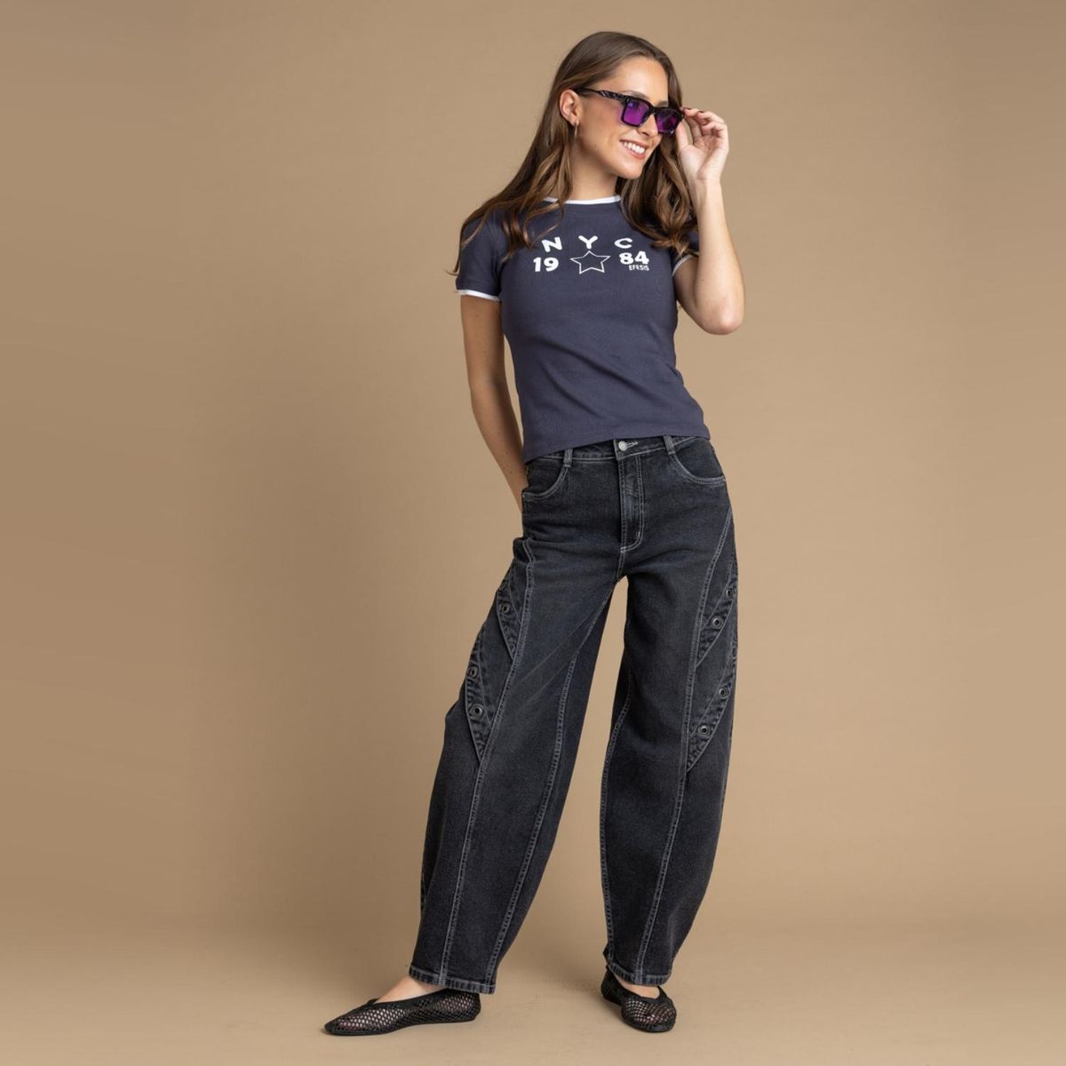 EFESIS - Jeans Tiro Medio Mujer Efesis