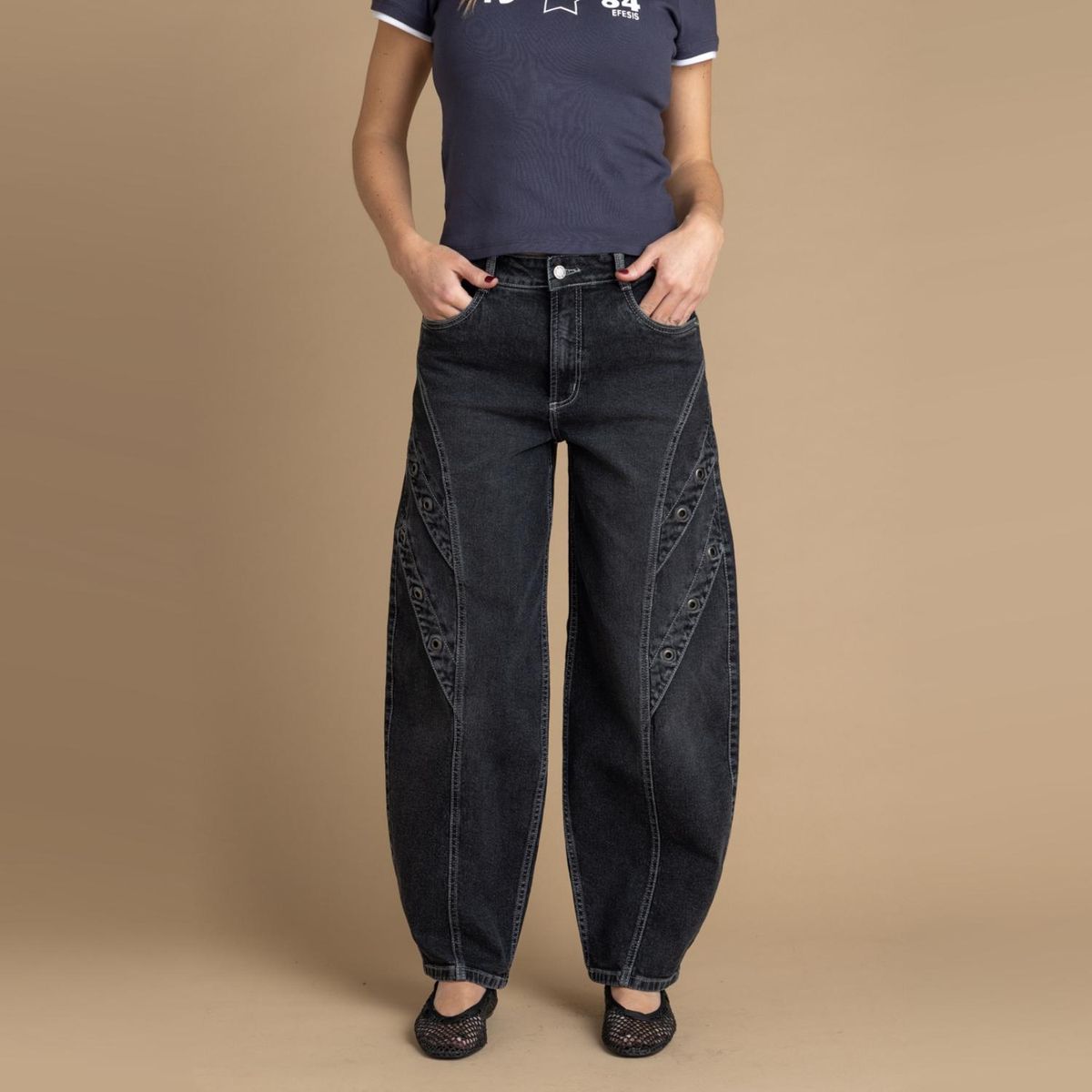 EFESIS - Jeans Tiro Medio Mujer Efesis