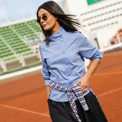 BASEMENT - Blusa Rayas Mujer