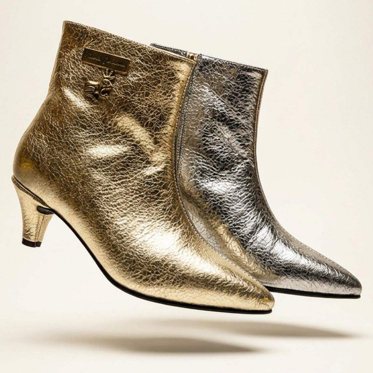 MARIA GULDMAN - Botin Mujer Plata Maria Guldman