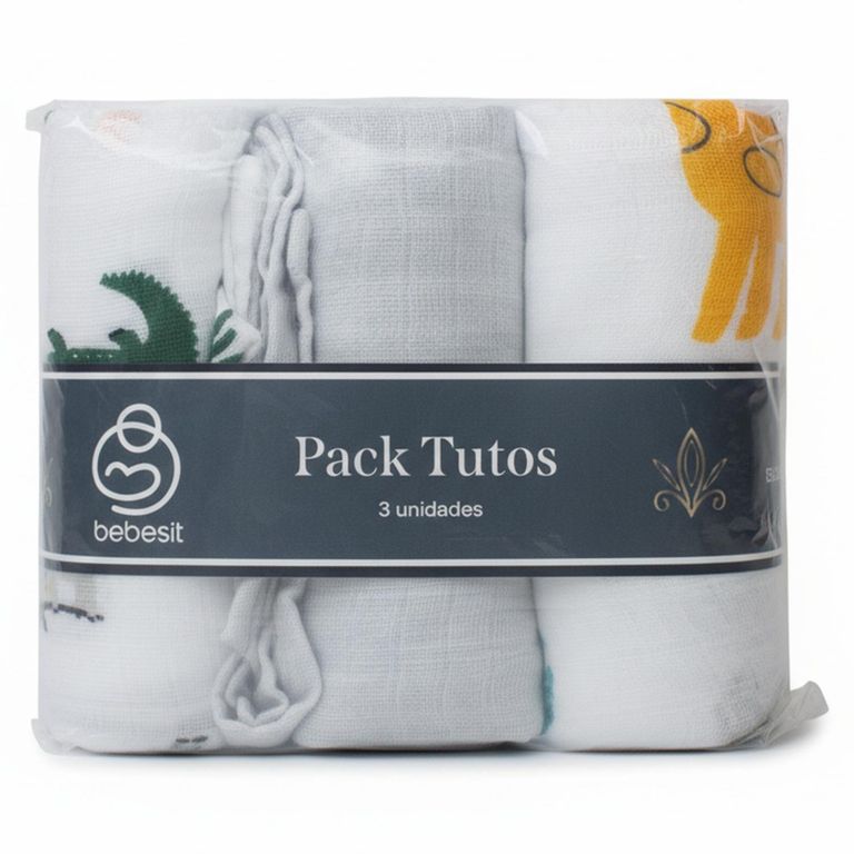 BEBESIT Pack x3 Tutos Algodón