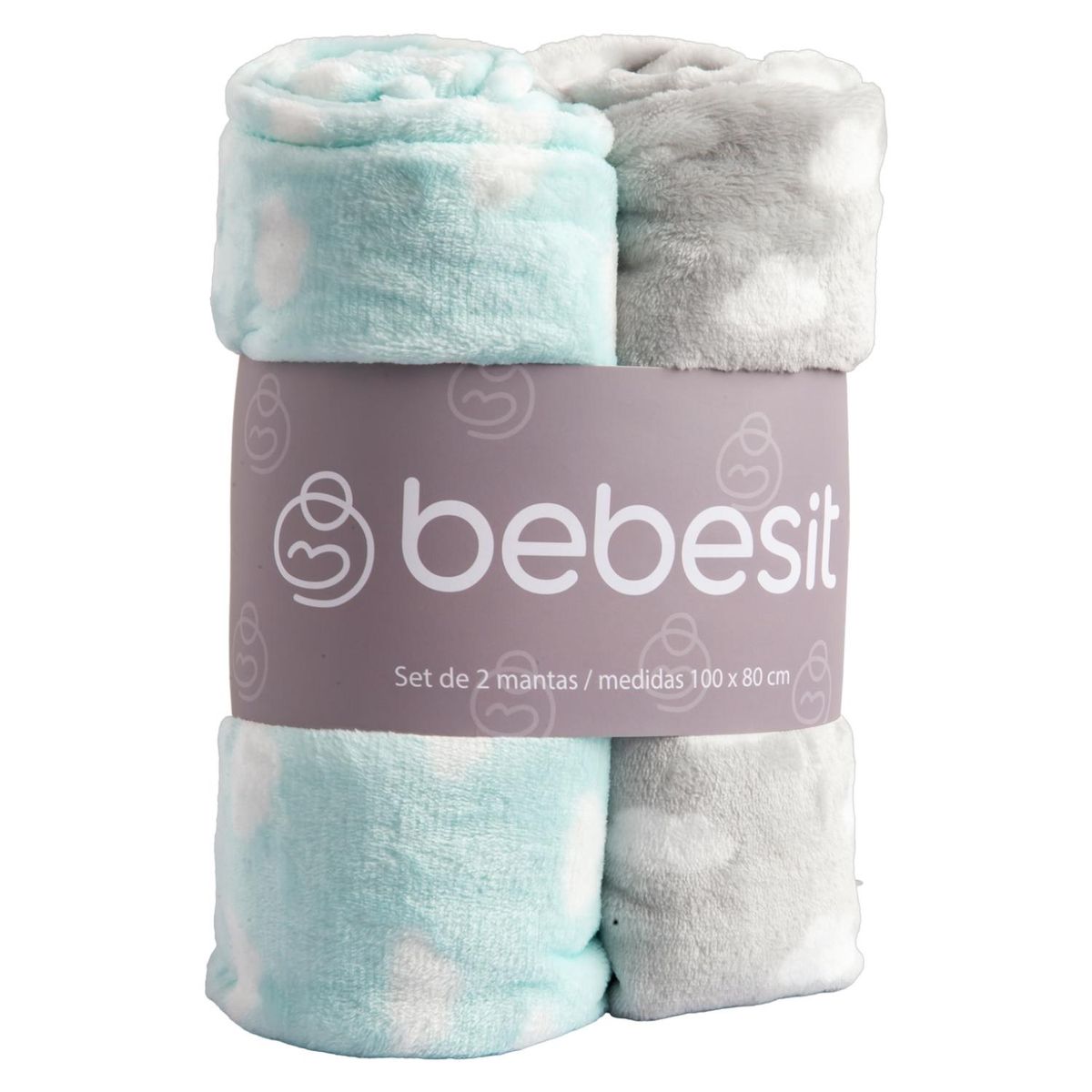 BEBESIT - Pack 2 Mantas Celeste Bebesit
