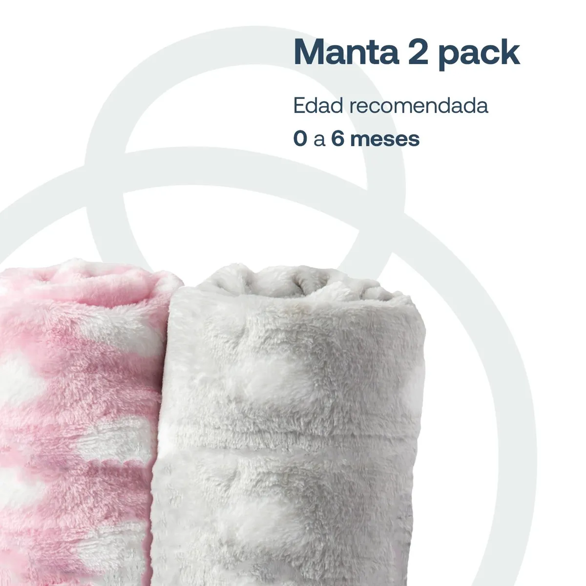 BEBESIT - Pack 2 Mantas Rosado Bebesit