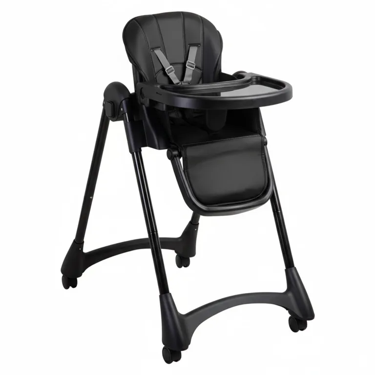 BEBESIT Silla de Comer Easy E Negro
