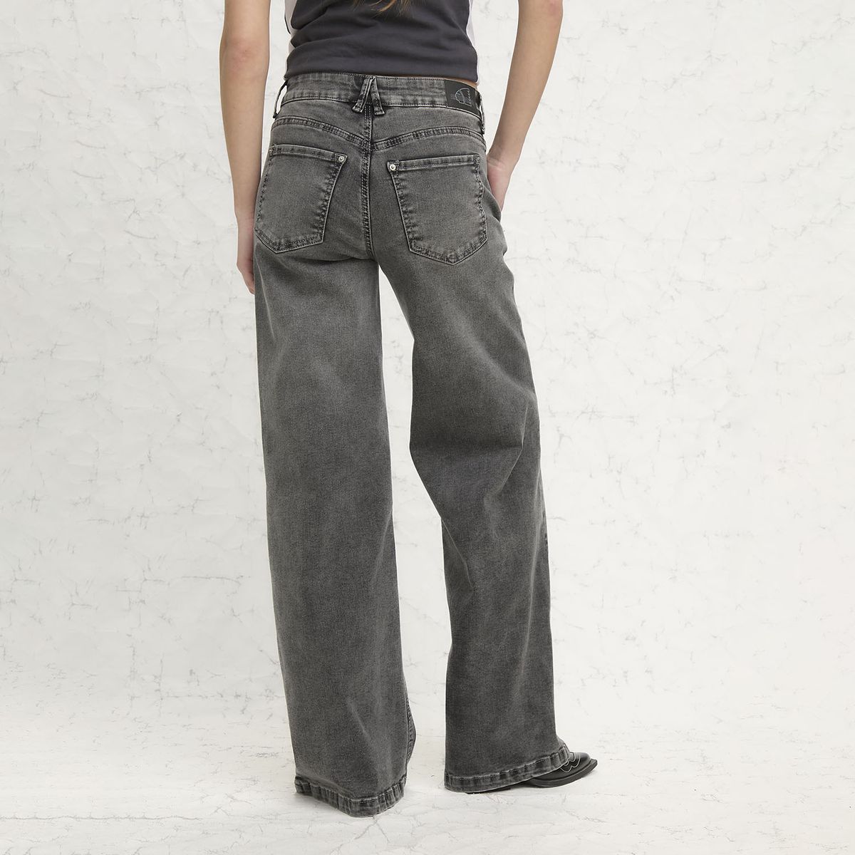 AMERICANINO - Jeans Wide Leg Tiro Medio Mujer Americanino