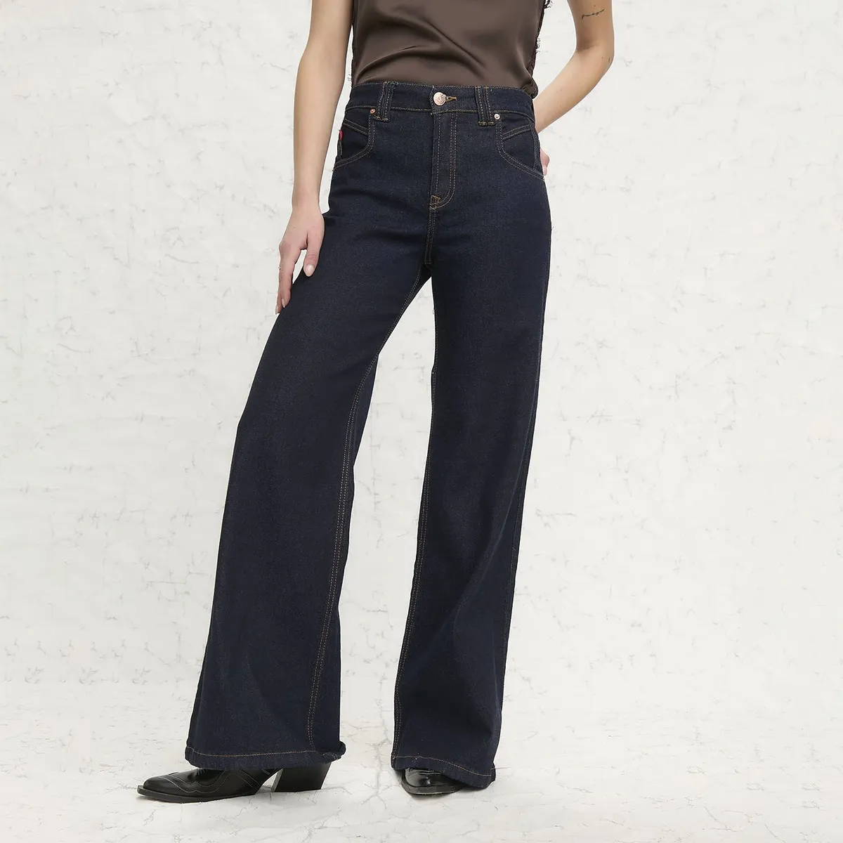 AMERICANINO - Jeans Mujer Tiro Medio Americanino