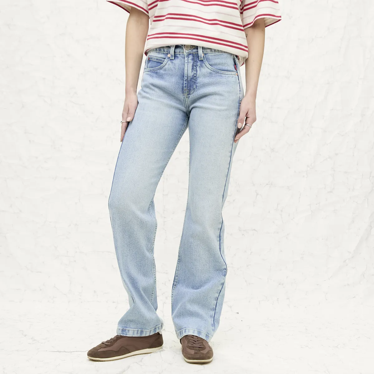 AMERICANINO - Jeans Straight Tiro Medio Mujer Americanino