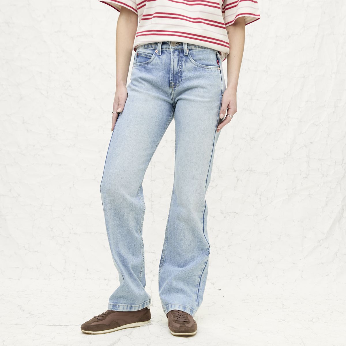 AMERICANINO - Jeans Straight Tiro Medio Mujer Americanino
