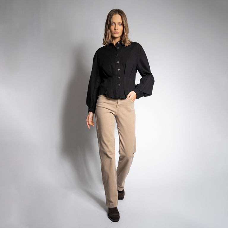Jeans Recto Tiro Medio Mujer