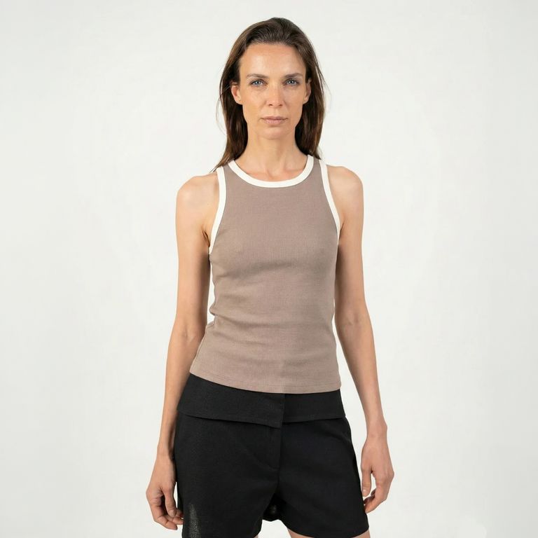 Polera Tank Top Halter Mujer