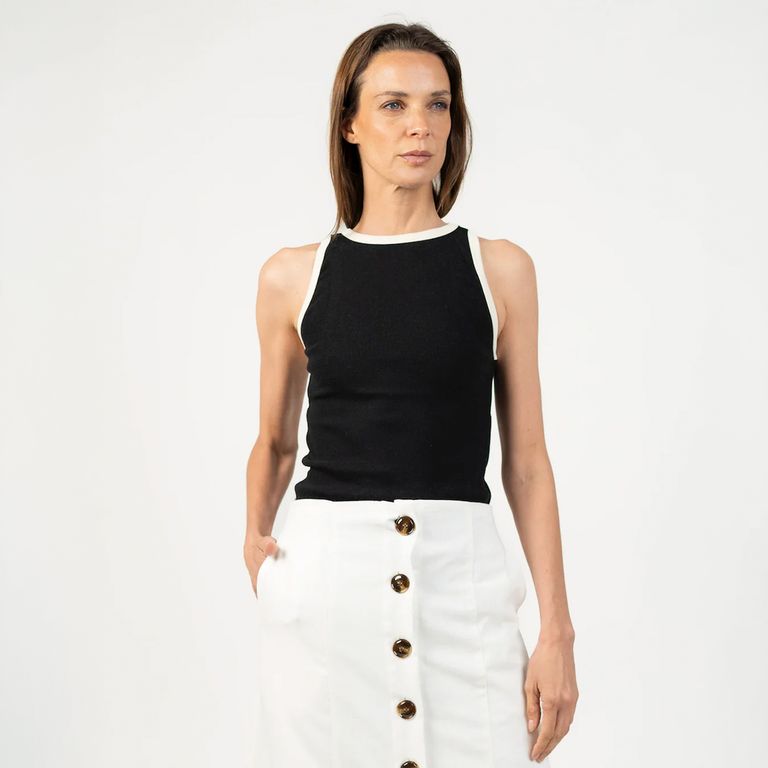 Polera Tank Top Halter Mujer