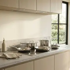 NINJA - Batería de Cocina 8 Piezas Acero Inoxidable Everclad