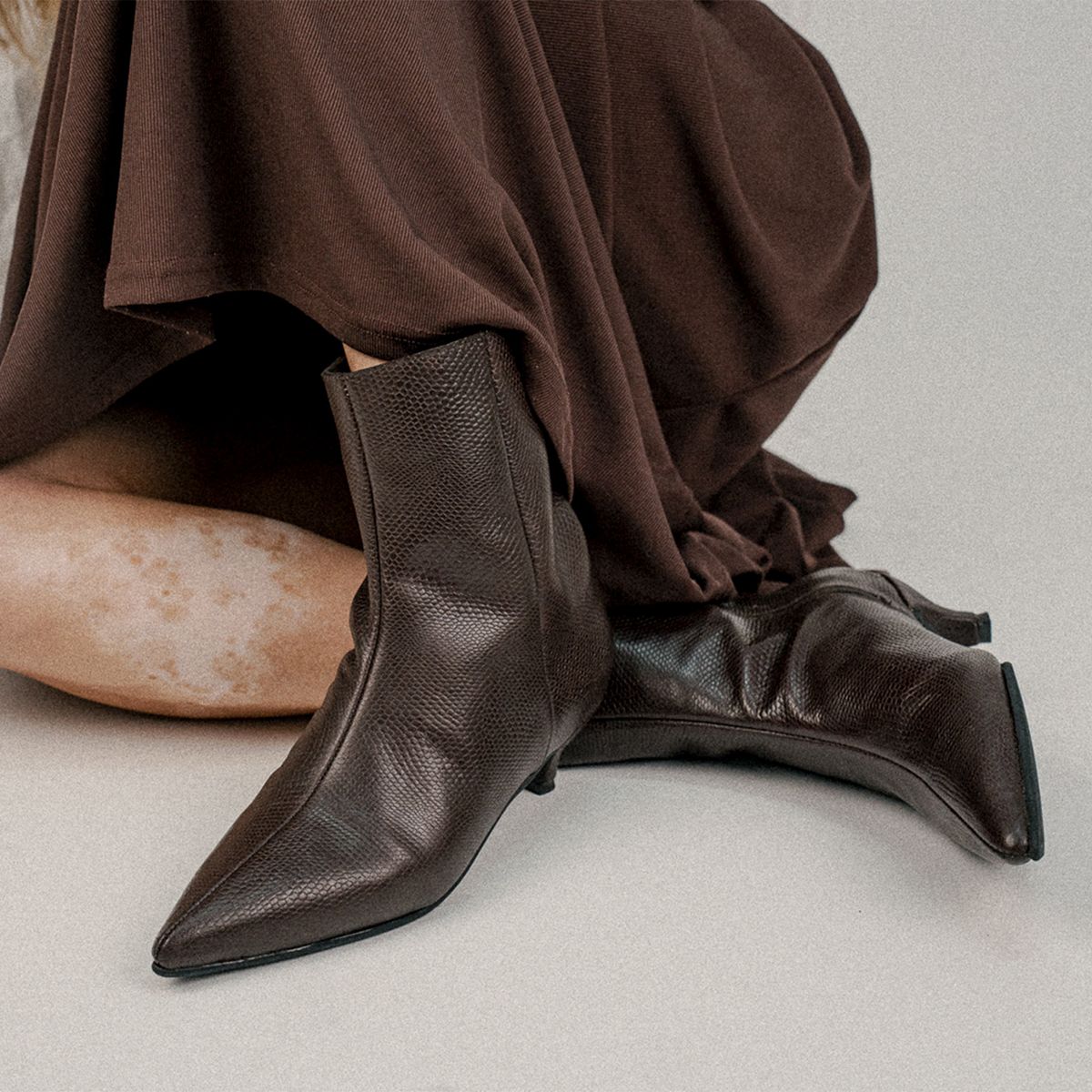  - Botin Mujer Café Opard