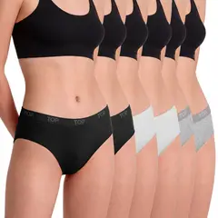 TOP - Pack De 6 Pantaletas Mujer