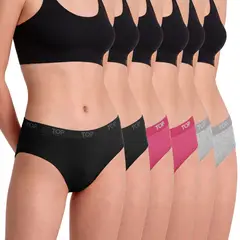 TOP - Pack De 6 Pantaletas Mujer