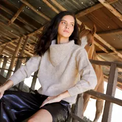 MARINA MIA - Sweater Amelie Crudo Mujer