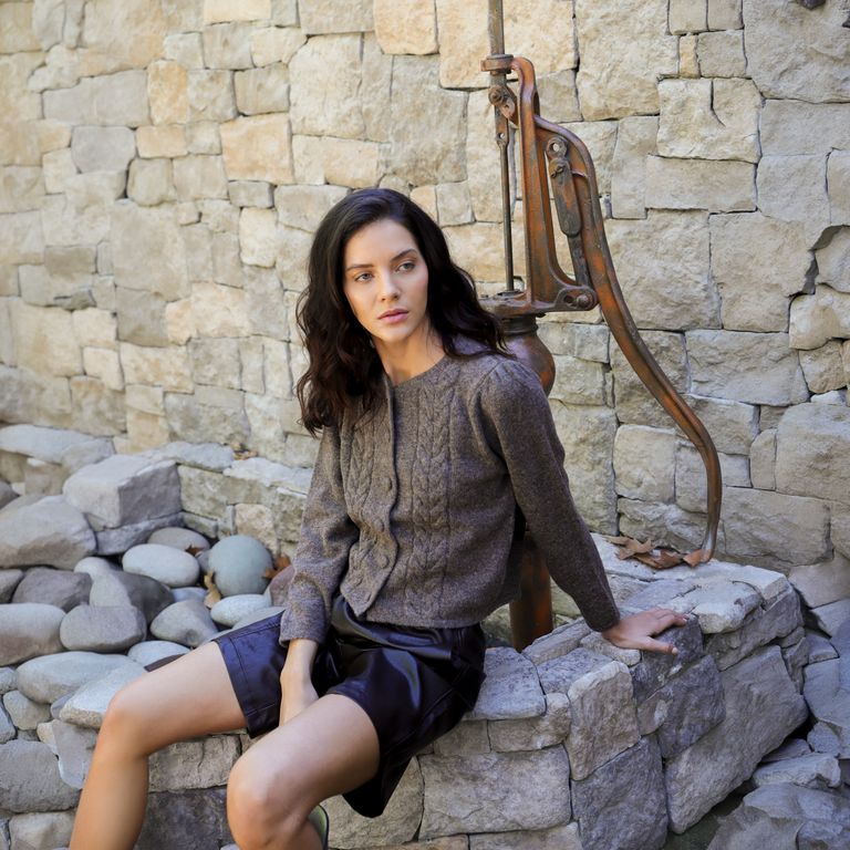 Cardigan Ana Café Mujer