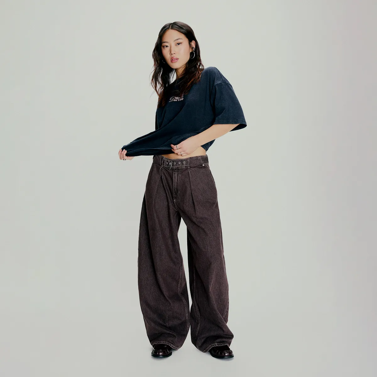 AMERICANINO - Jeans Tiro Medio Mujer Americanino