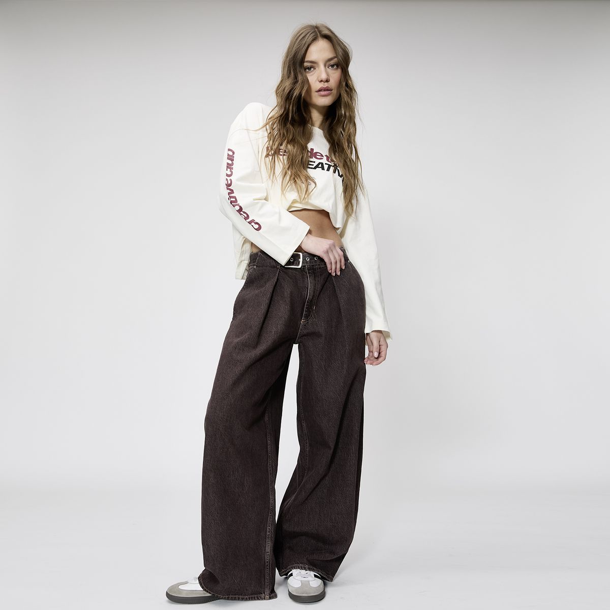 AMERICANINO - Jeans Tiro Medio Mujer Americanino