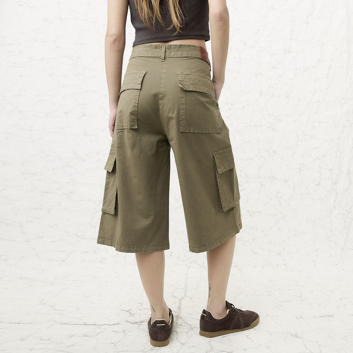 AMERICANINO - Short Bermuda Tiro Medio Mujer Americanino