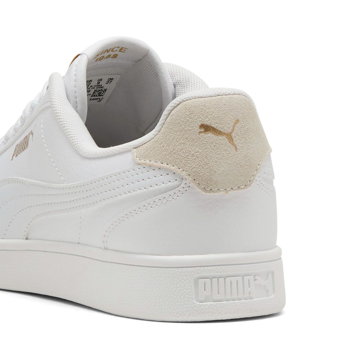 PUMA - Puma Shuffle Zapatilla Urbana Hombre Cuero Blanco Puma