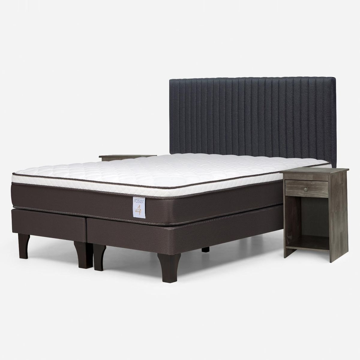 ROSEN - Cama Europea New Style 4 P King Base Dividida Rosen