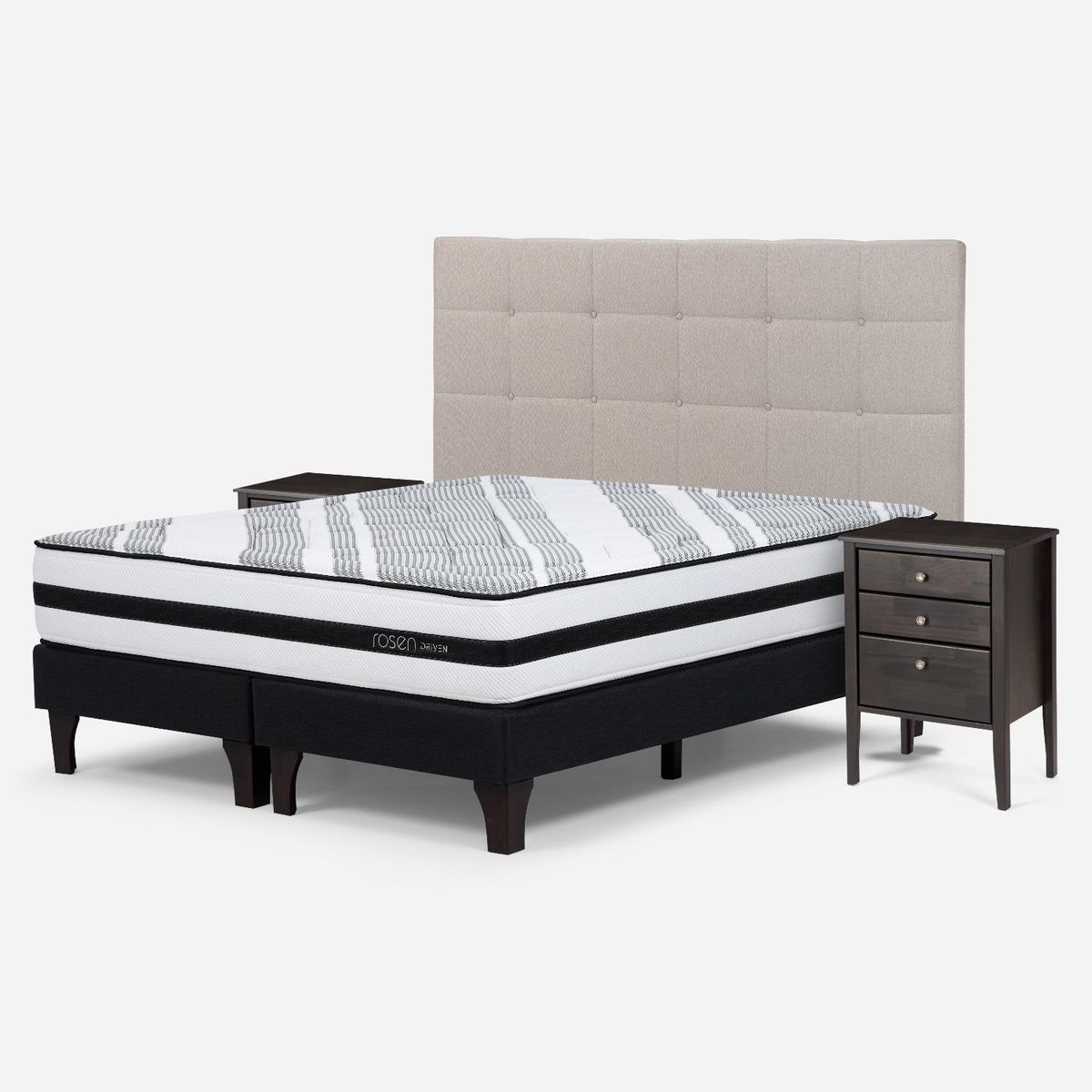 ROSEN - Cama Europea Driven King Base Dividida Rosen
