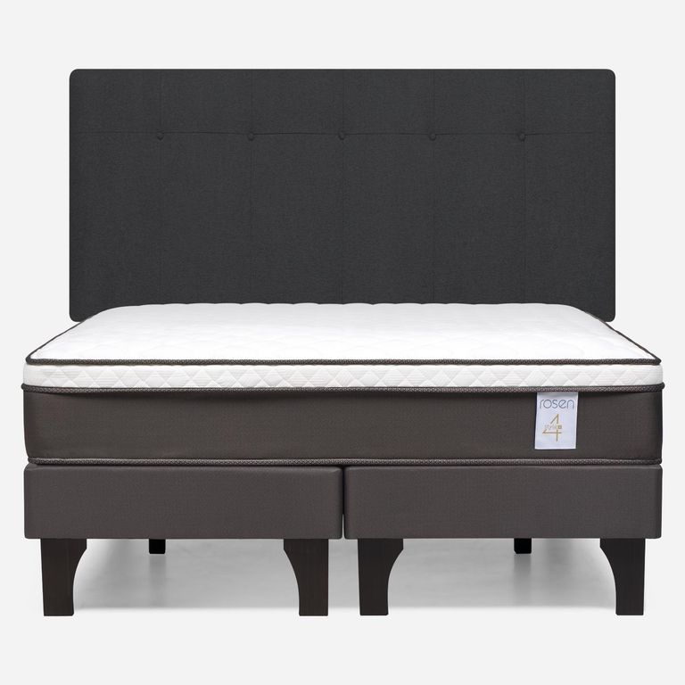 ROSEN Cama Europea New Style 4 Plus P 2 Plazas Base Dividida