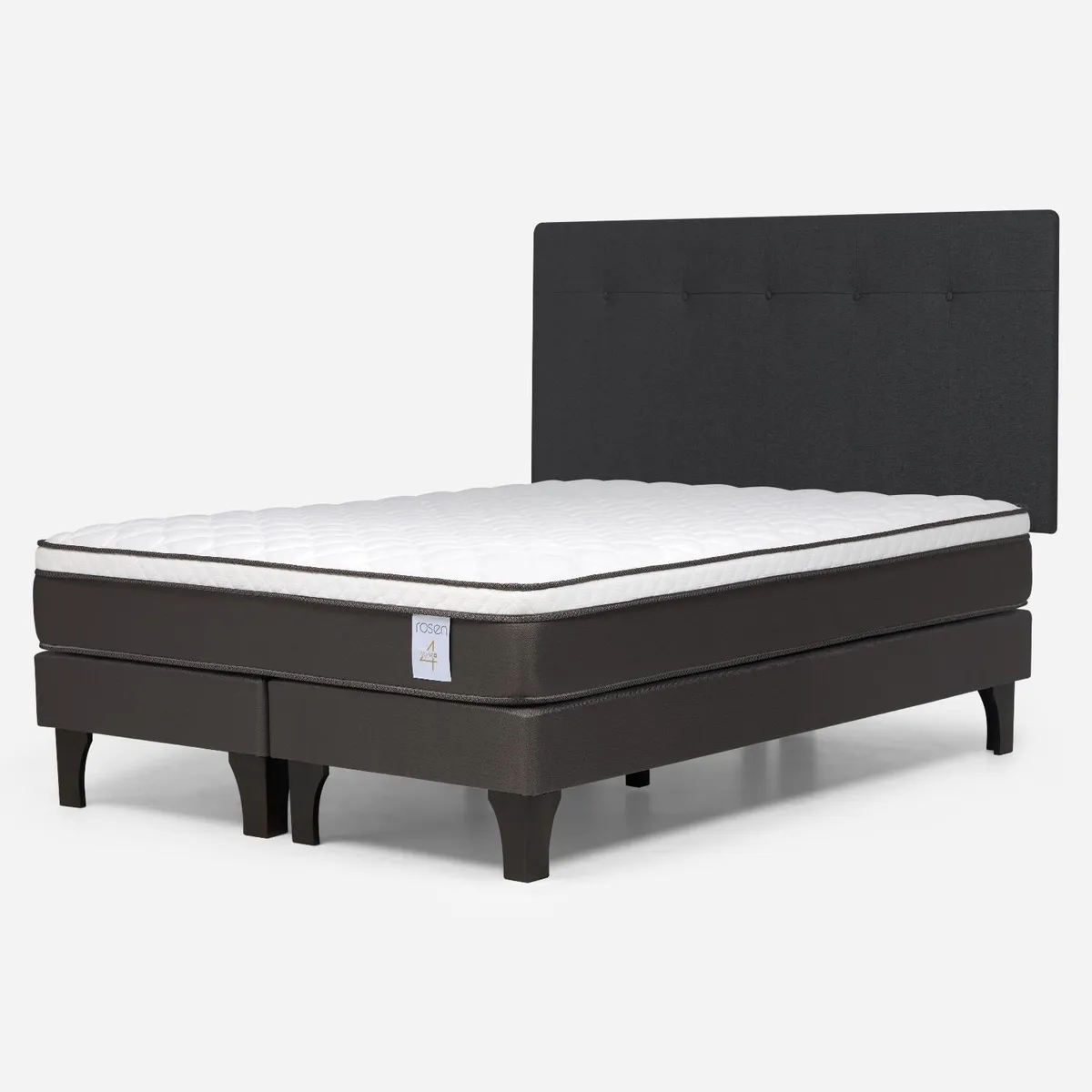 ROSEN - Cama Europea New Style 4 P 2 Plazas Base Dividida Rosen