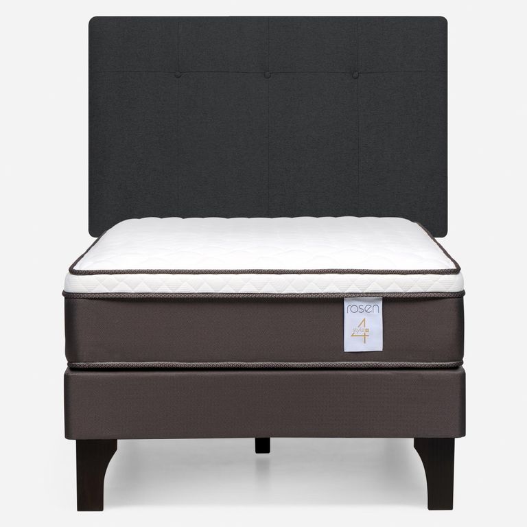ROSEN Cama Europea New Style 4 Plus P 1.5 Plazas Base Dividida
