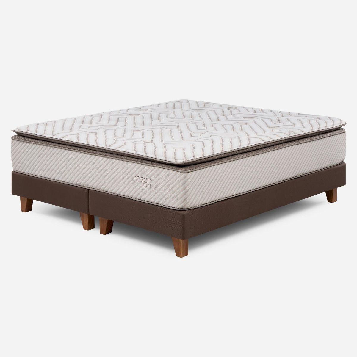ROSEN - Box Spring Nest 2 Plazas X 2.00 CM Base Dividida Rosen
