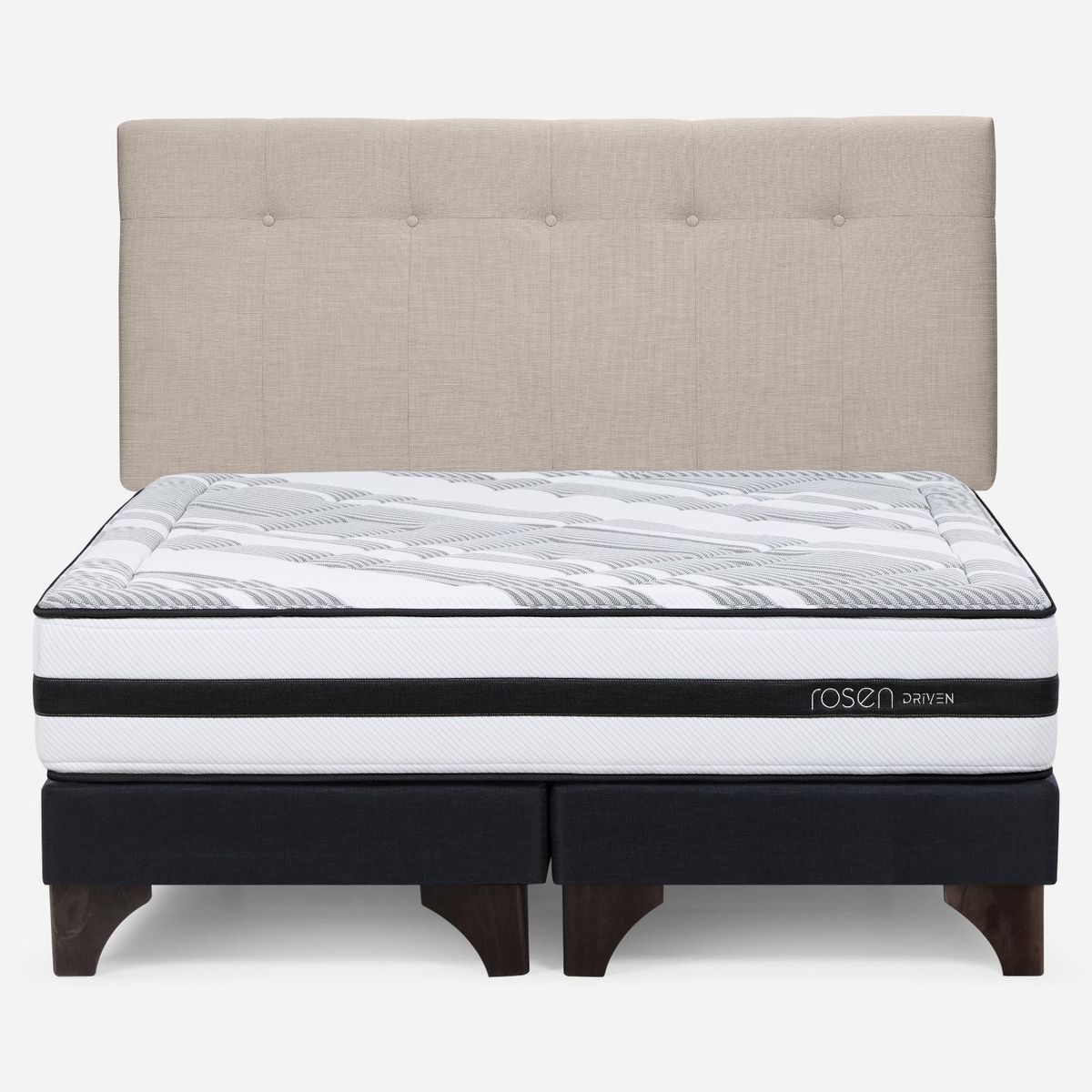 ROSEN - Cama Europea Driven 2 Plazas Base Dividida Rosen